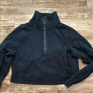 lululemon athletica Black scuba funnel neck oversized Jacket M/L